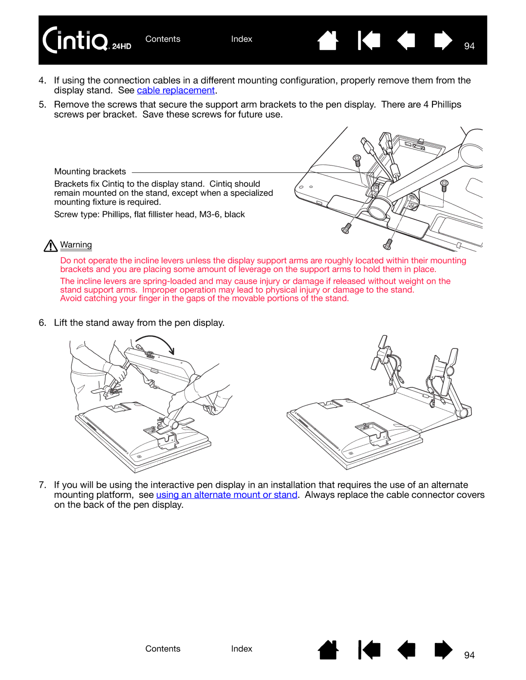 Wacom DTK-2400 user manual ContentsIndex 