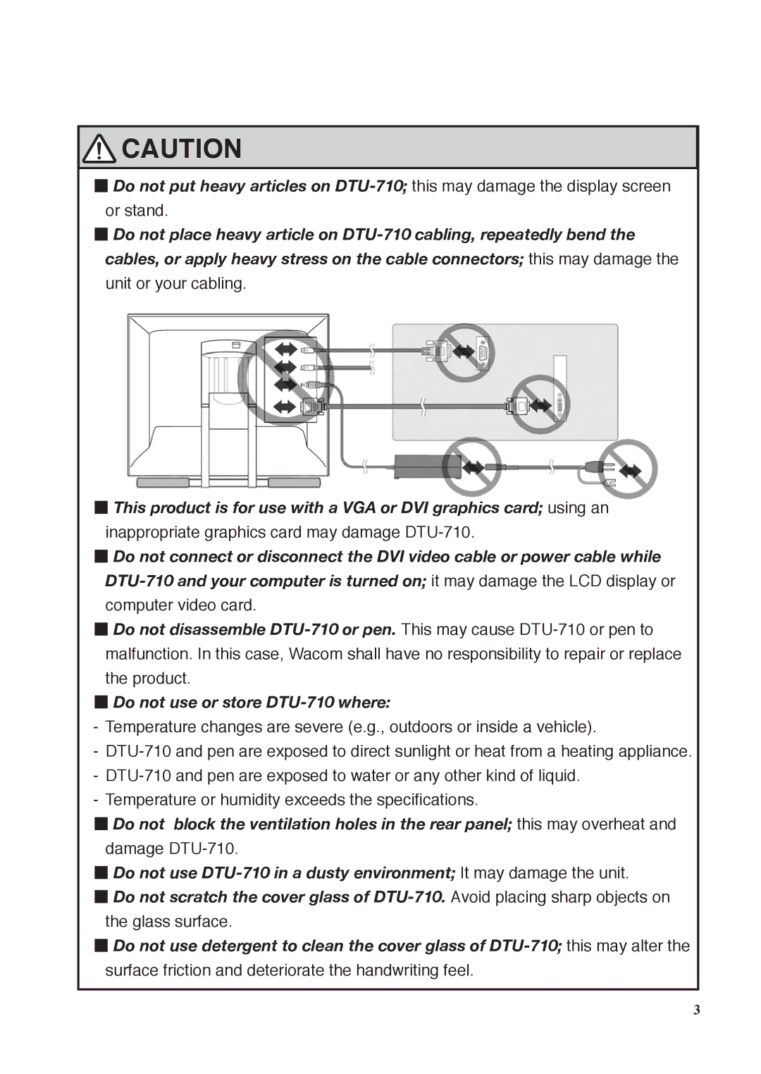 Wacom DTU-710 manual 