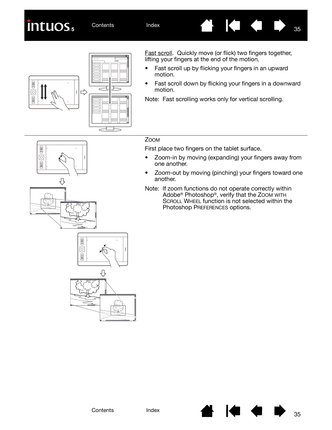 Wacom PTH-850, PTK-650, PTH-450, PTK-450, PTH-650 user manual Zoom 