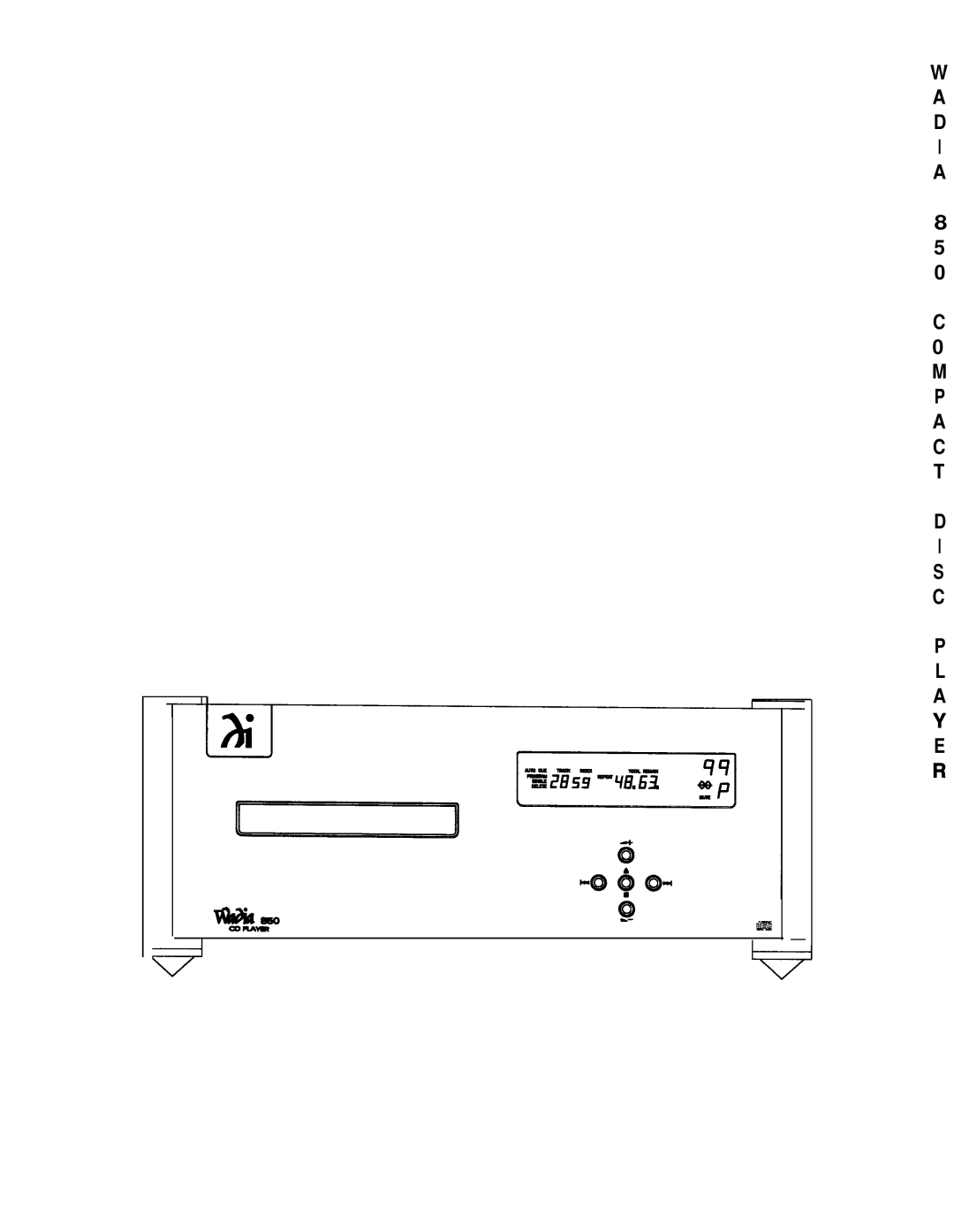 Wadia Digital 850 manual ?i!!F 