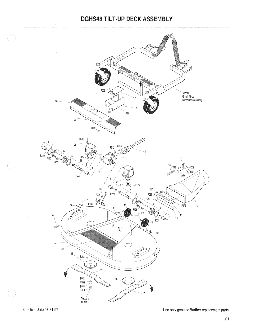 Walker 54-inch manual 