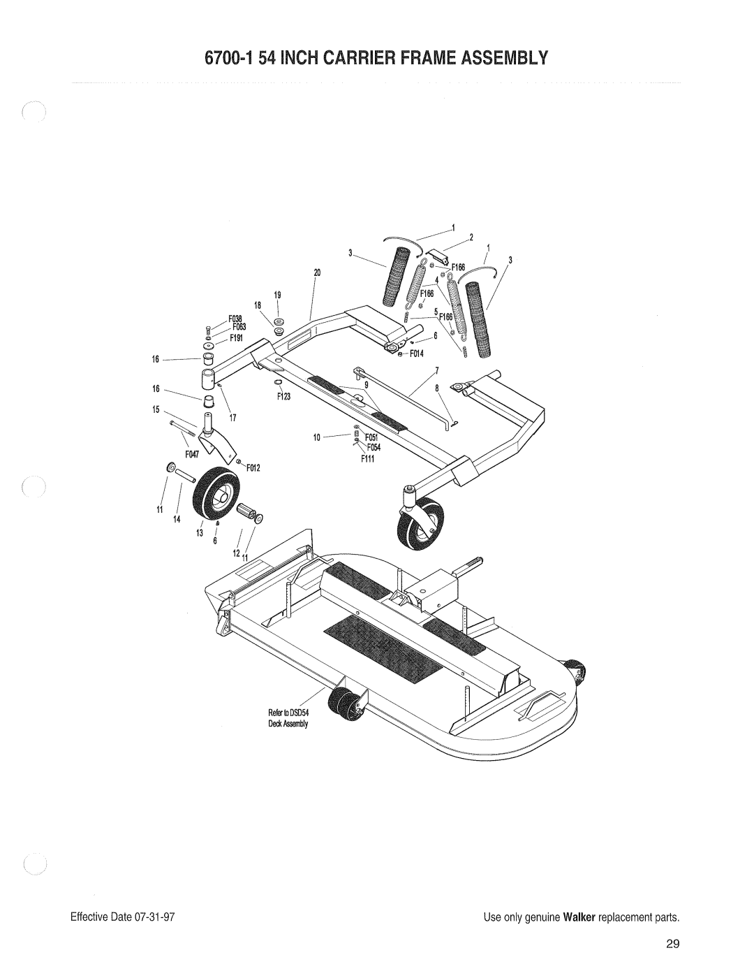 Walker 54-inch manual 