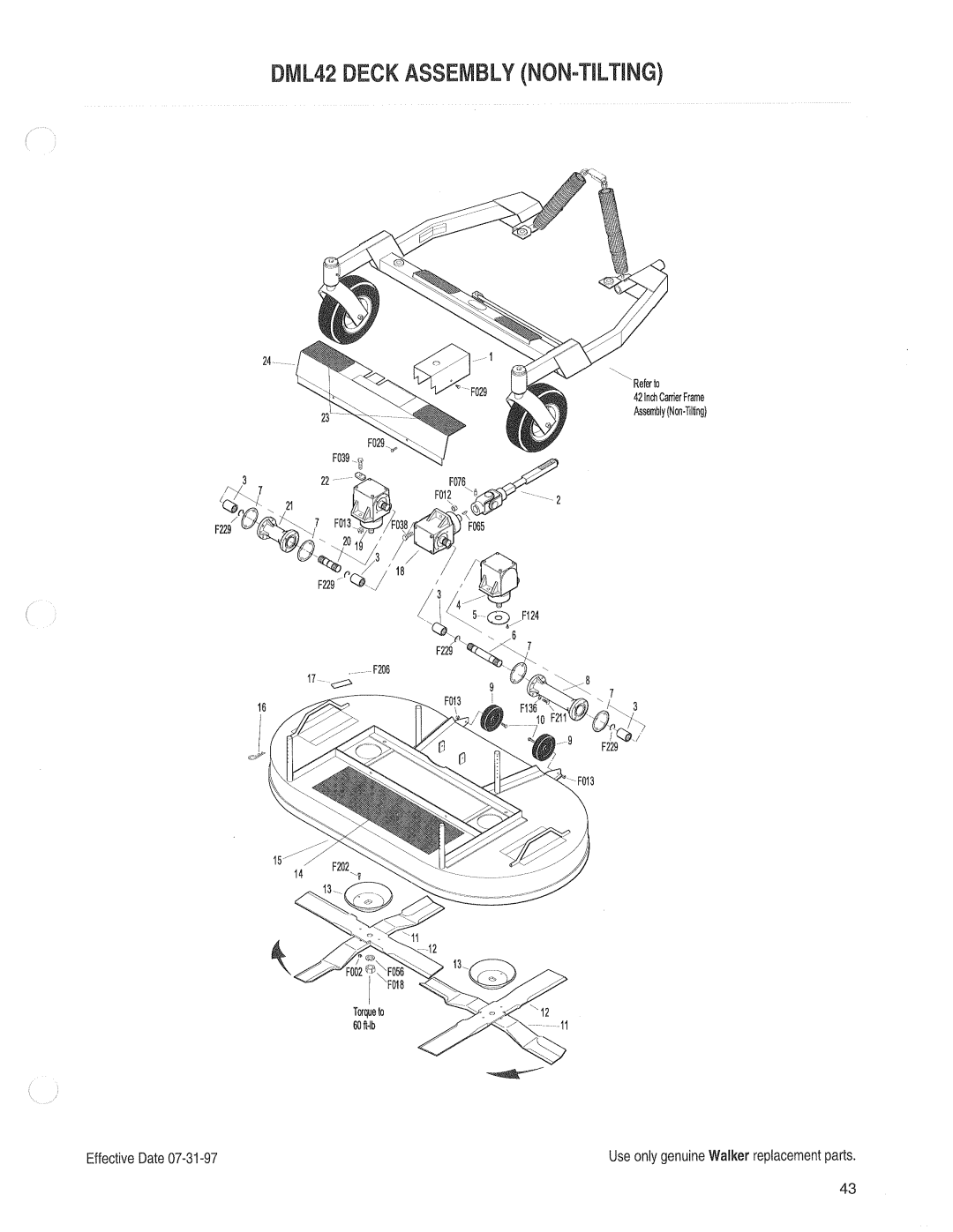 Walker 54-inch manual 