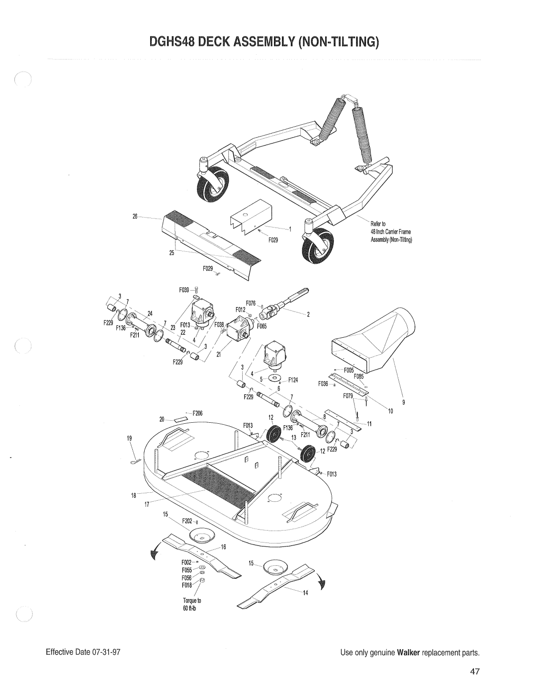 Walker 54-inch manual 