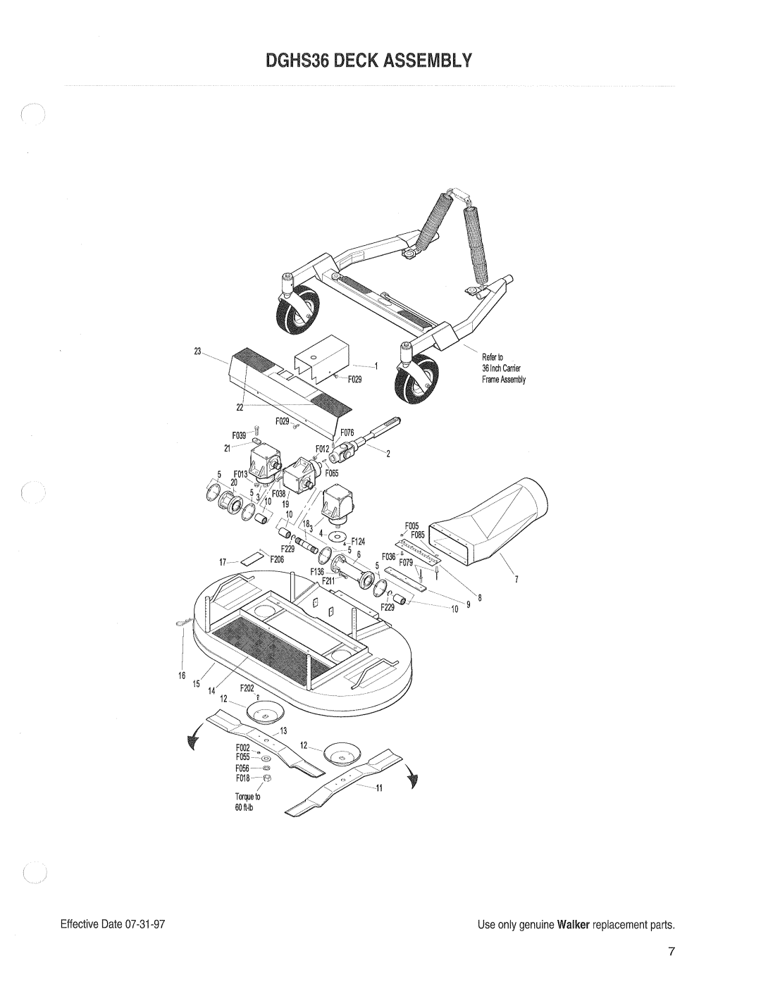 Walker 54-inch manual 