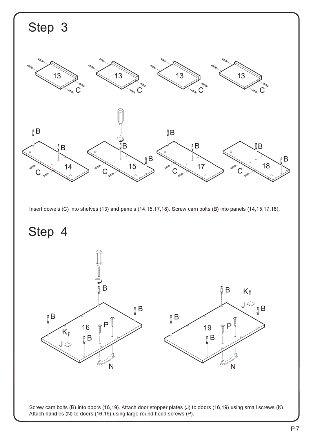 Walker P42C77BL-MT manual 