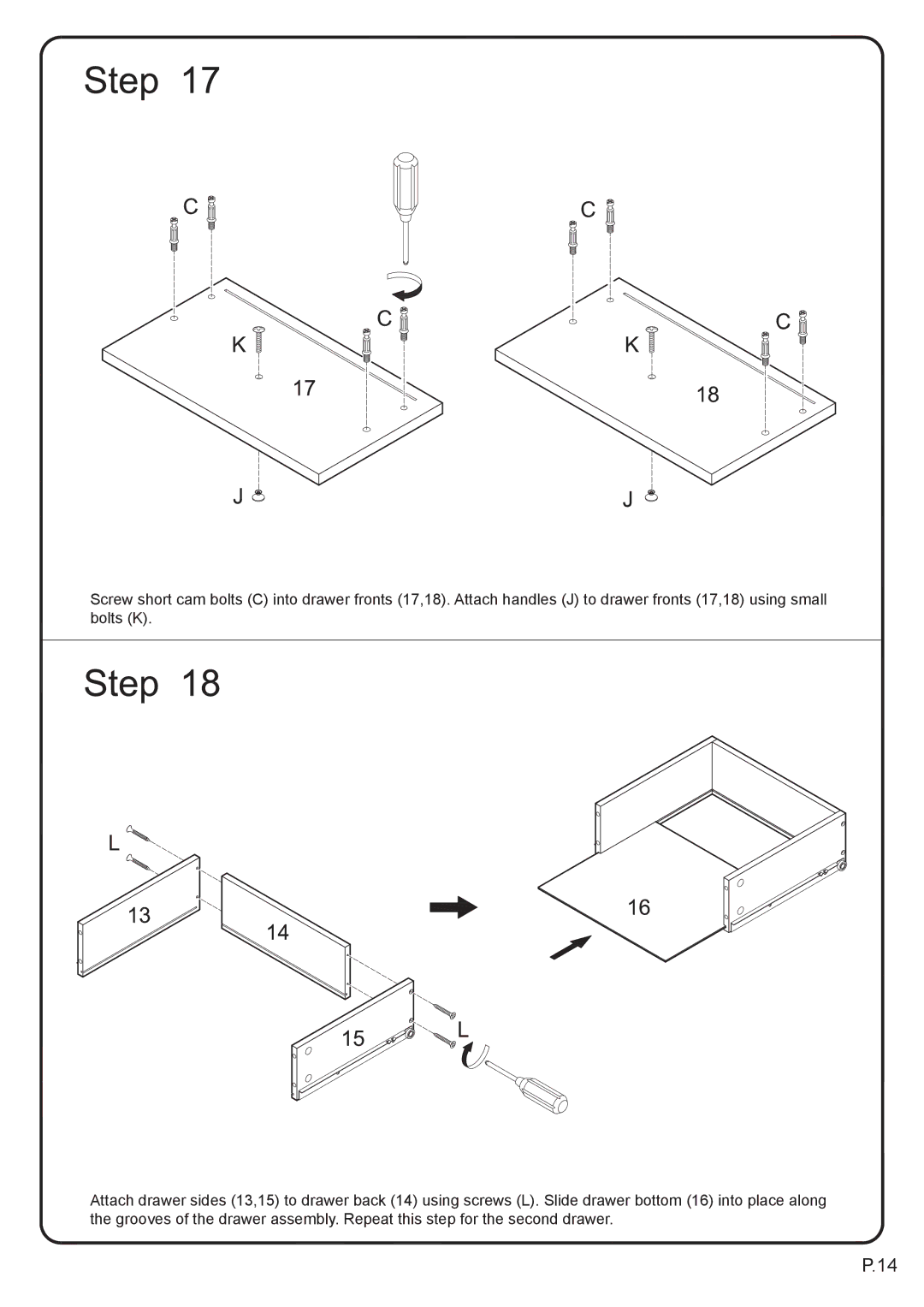 Walker P60CMPBL-MT manual 