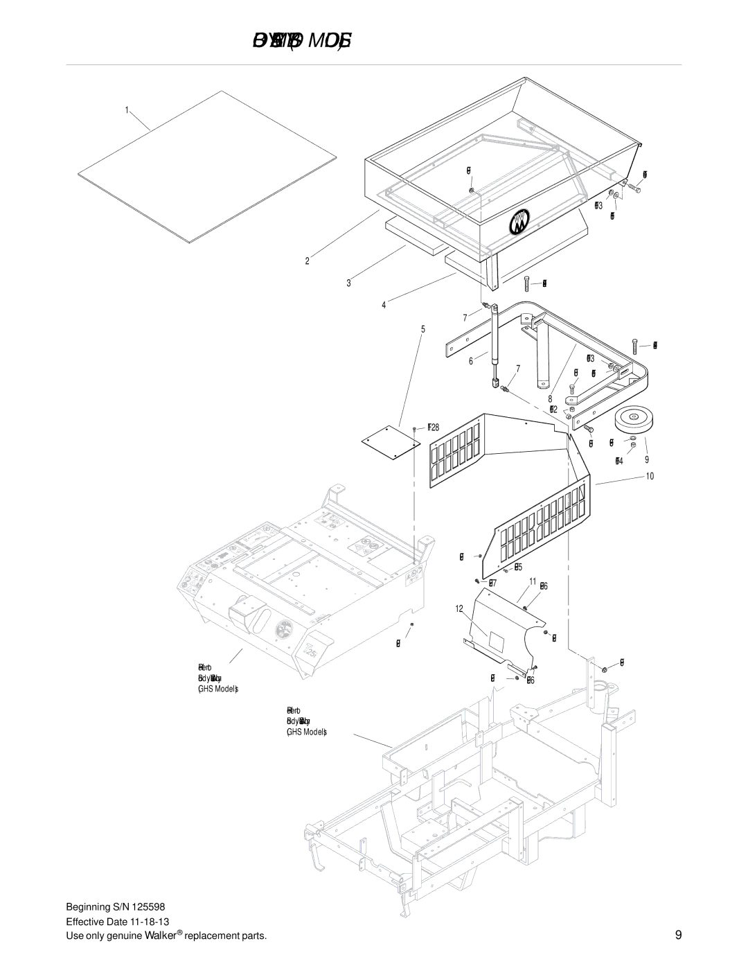 Walker T25i manual F009 F040 F042 F013 F051 F038 .F051 F128 F002 