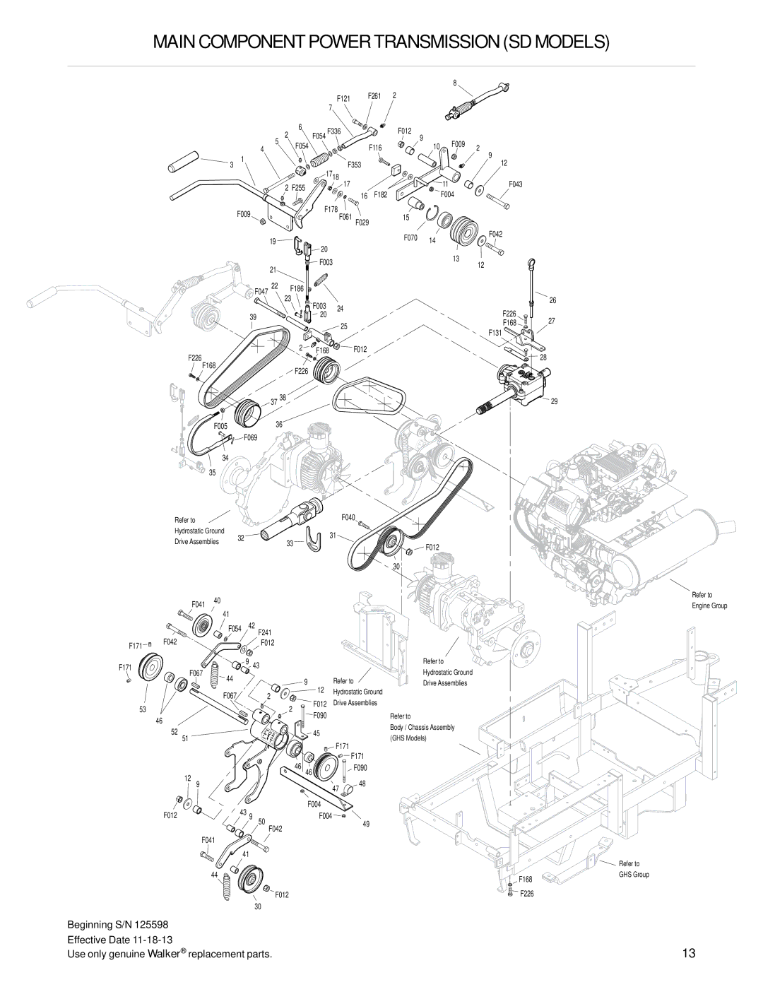 Walker T25i manual F353 F043 