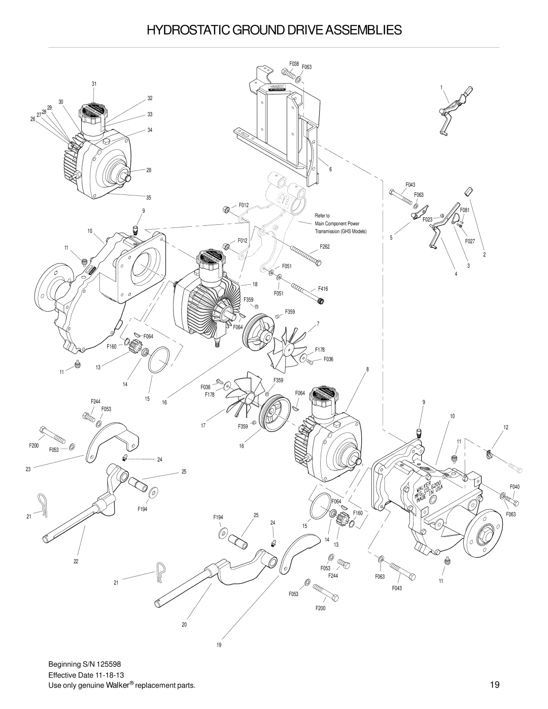 Walker T25i manual F194 