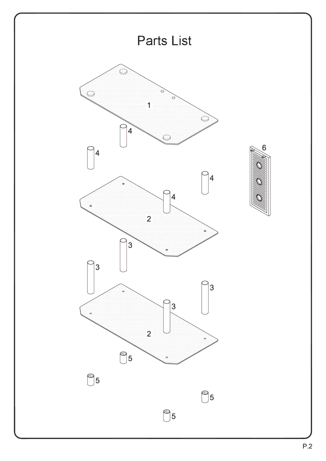 Walker V42Y79B manual Parts List 