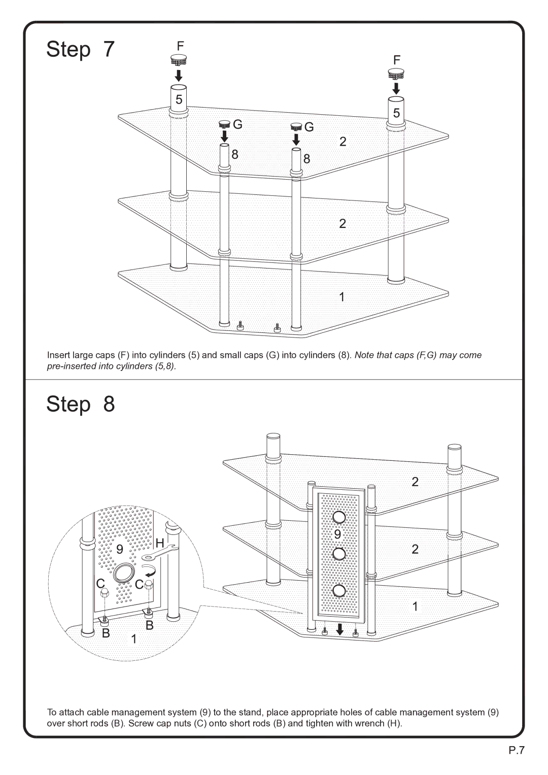 Walker V44Y76CB, V44Y76B manual 