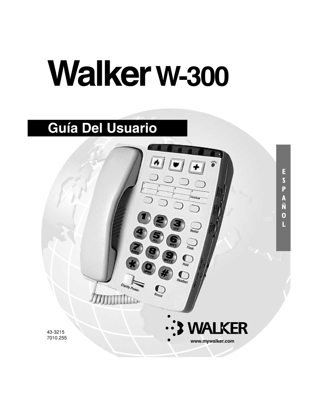 Walker W-300 manual Guía Del Usuario 