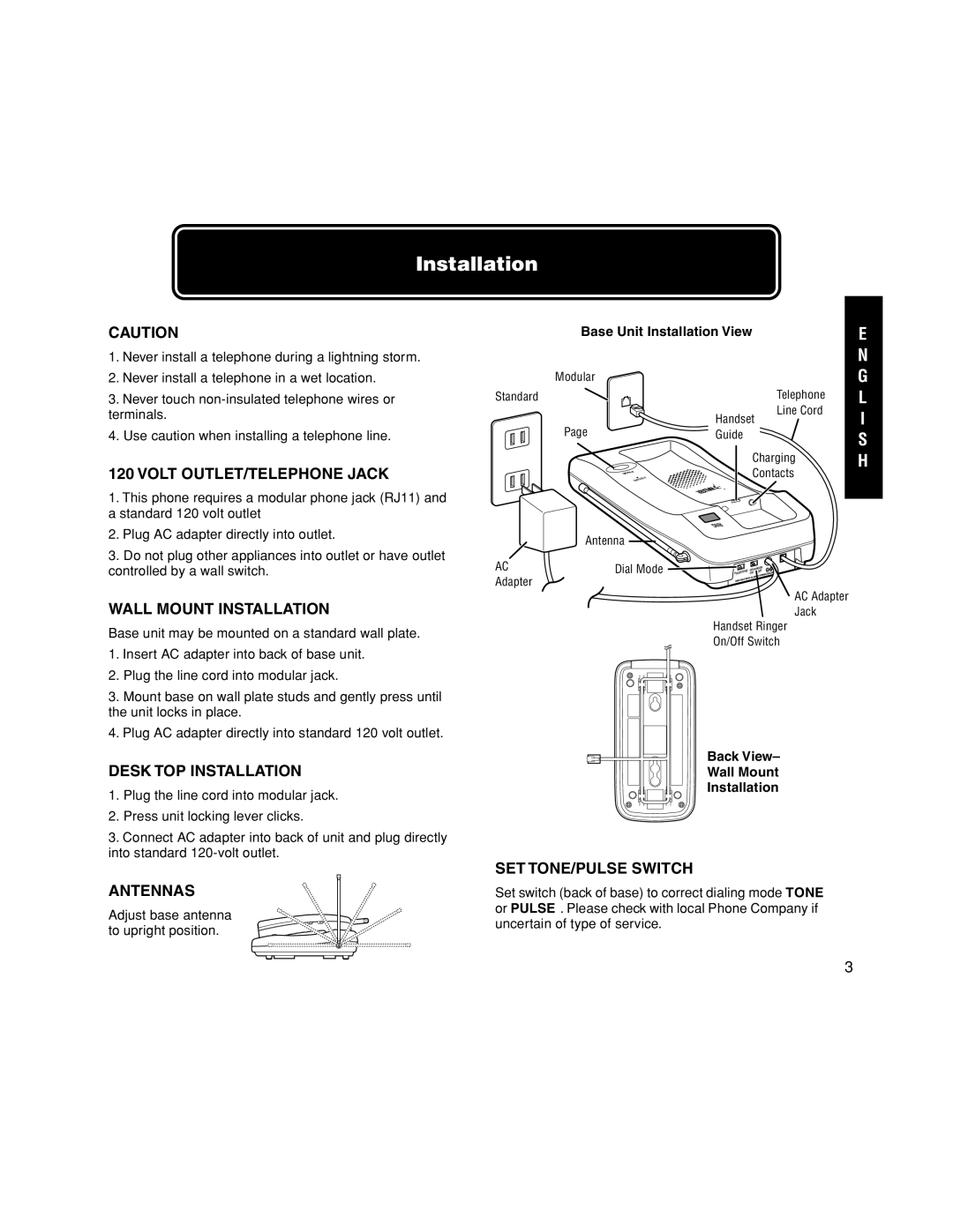 Walker W-400 user manual Installation 