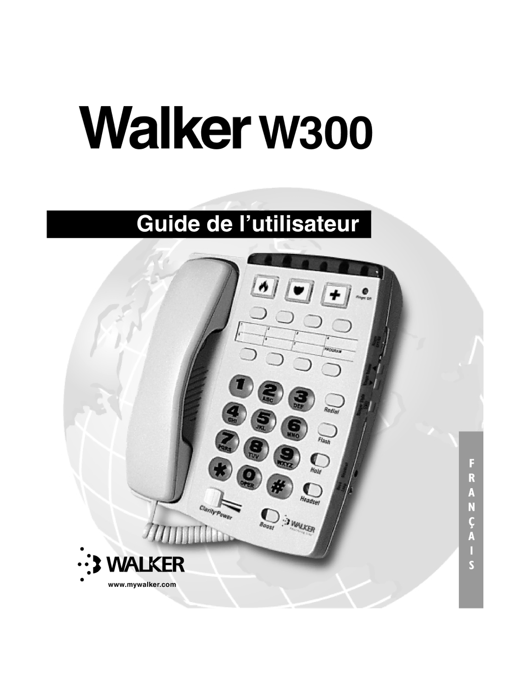 Walker W300 manual Guide de l’utilisateur 