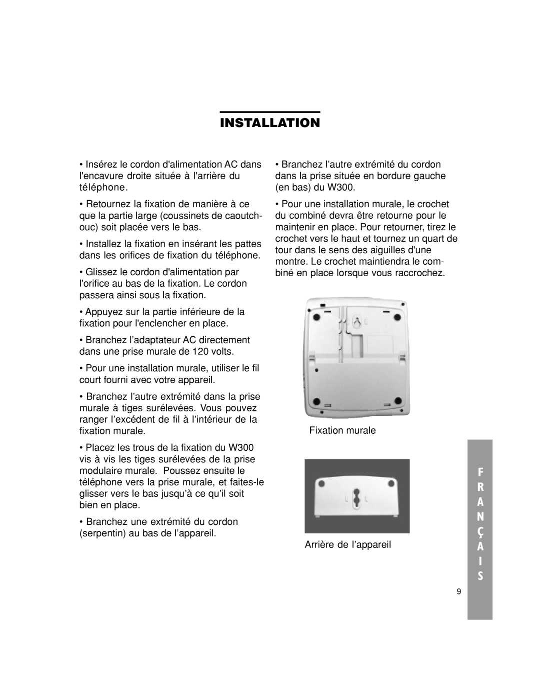 Walker W300 manual Installation 