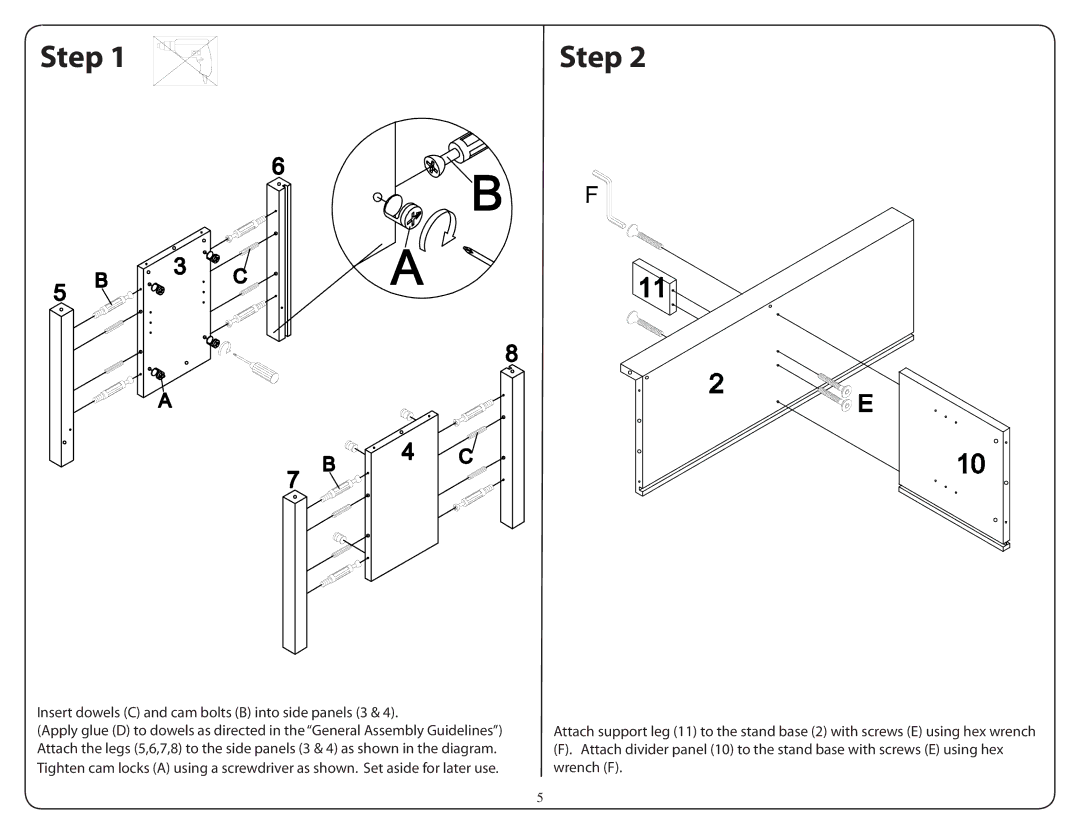 Walker W44CFDBL manual Step 