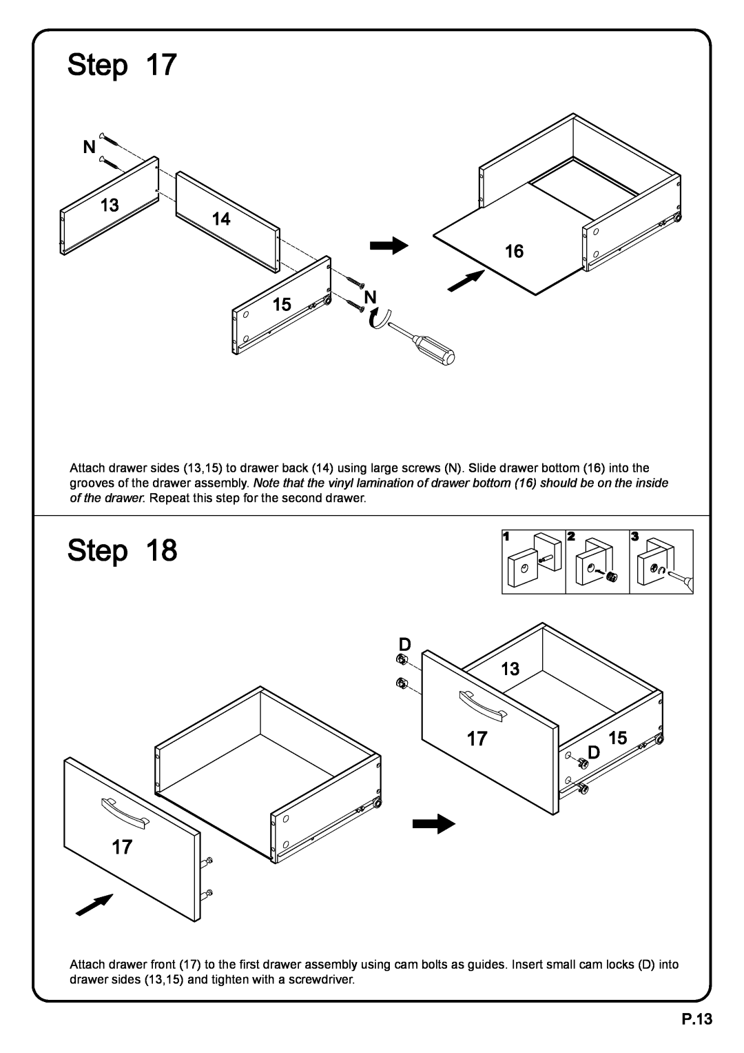 Walker W44CMPBL manual 