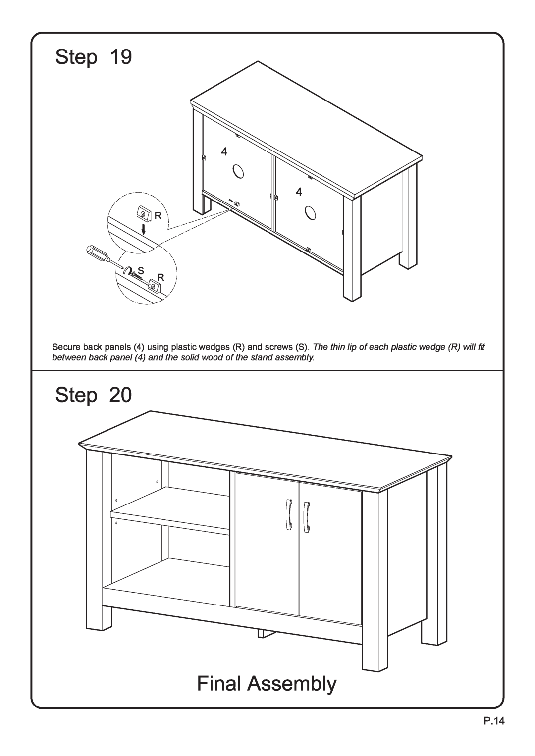 Walker W44COSBL manual 