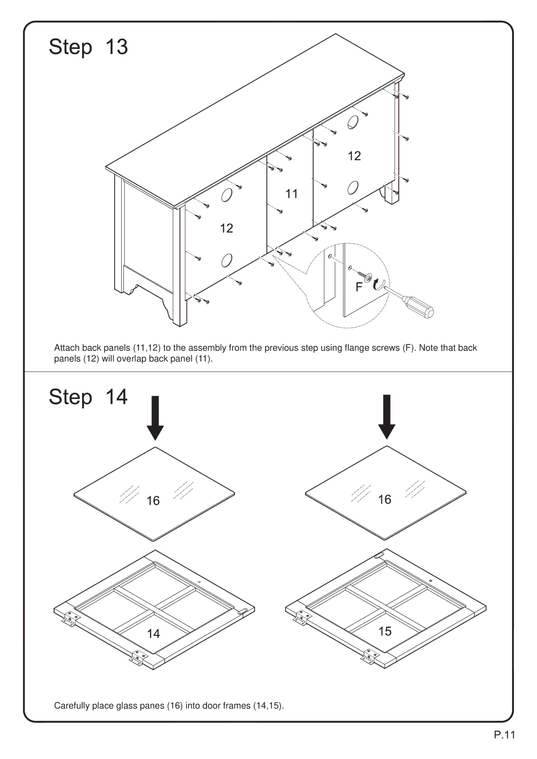 Walker W52C2DWBL, W52C2DWWB manual 