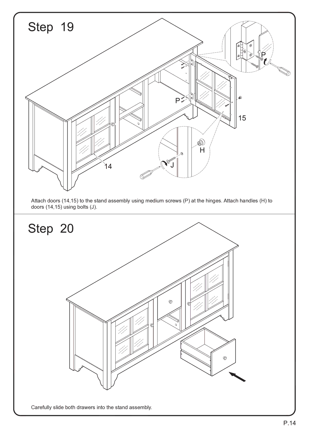 Walker W52C2DWWB, W52C2DWBL manual 