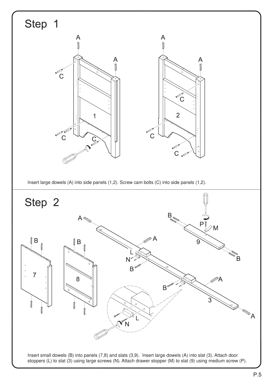 Walker W52C2DWBL, W52C2DWWB manual 