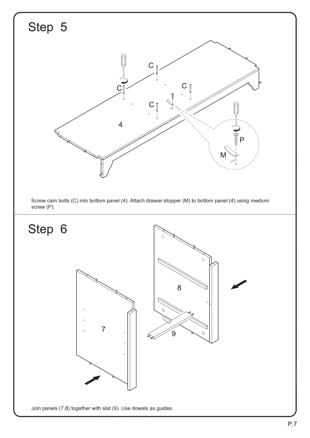 Walker W52C2DWBL, W52C2DWWB manual 