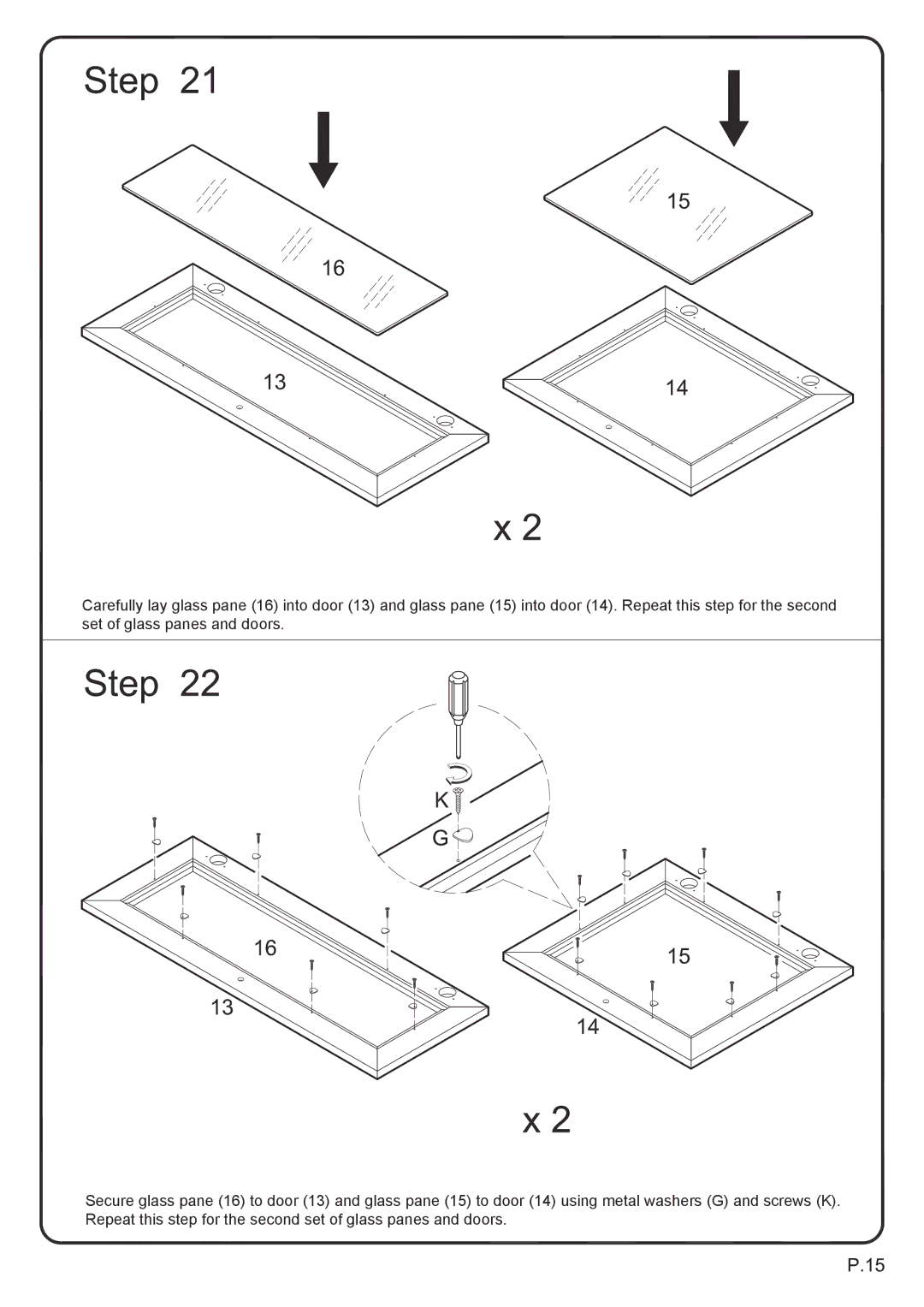 Walker W52C32BL manual 