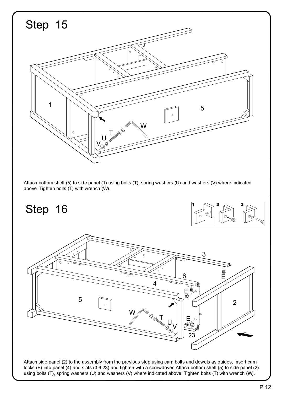 Walker W52C4CTBL manual 