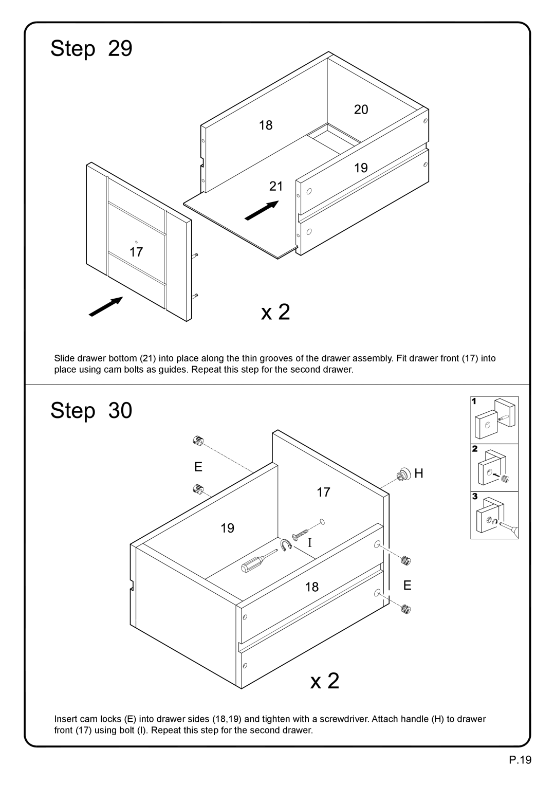 Walker W52C4CTBL manual 