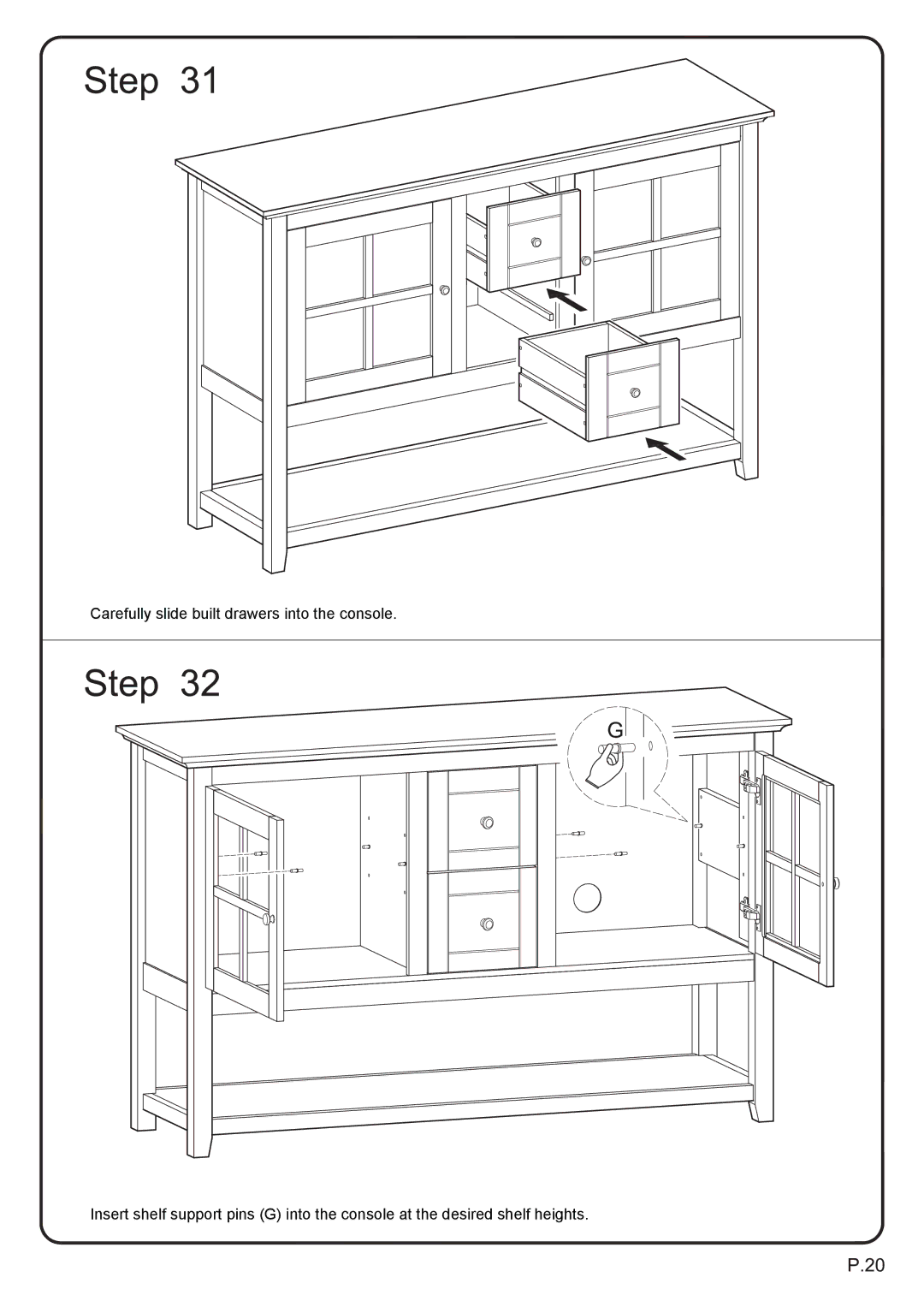 Walker W52C4CTBL manual 