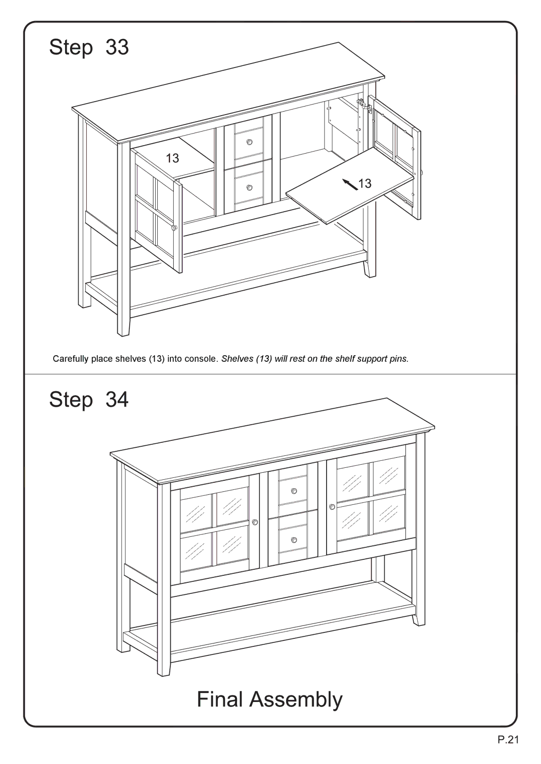 Walker W52C4CTBL manual 