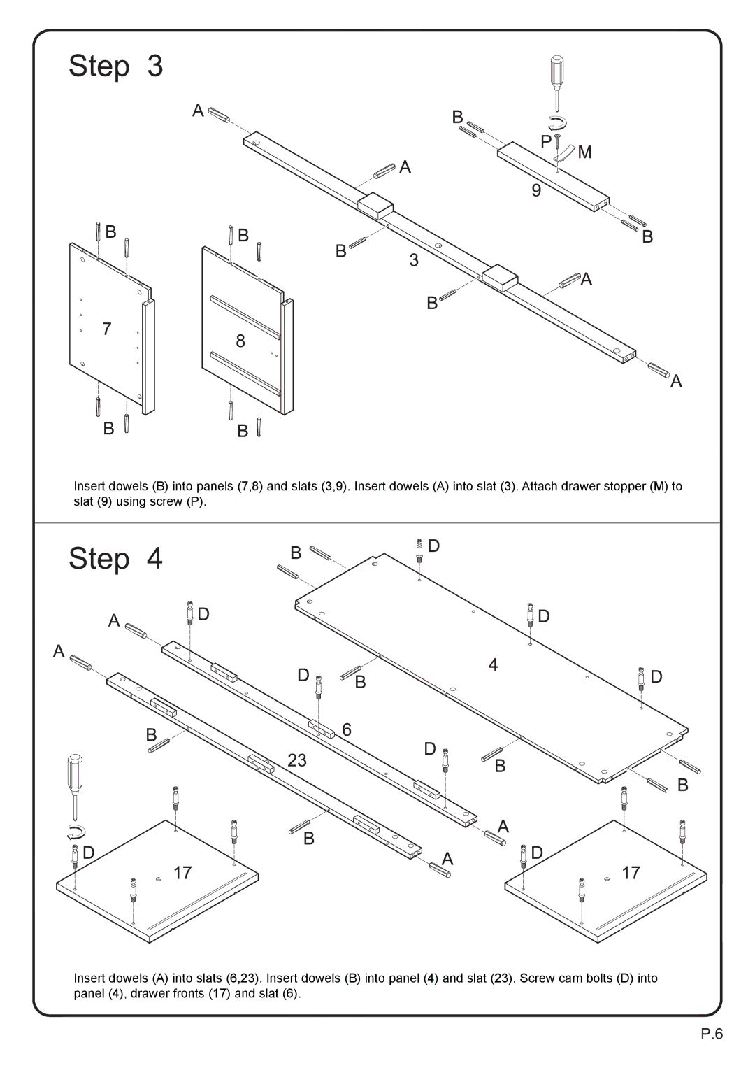 Walker W52C4CTBL manual 