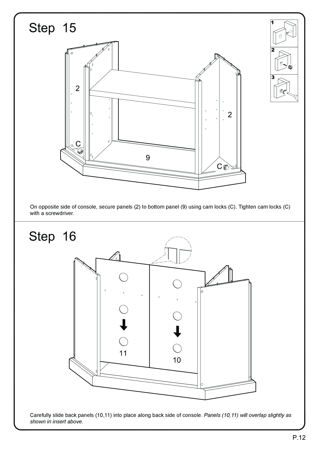 Walker W52CCRBL, W52CCRWH manual 