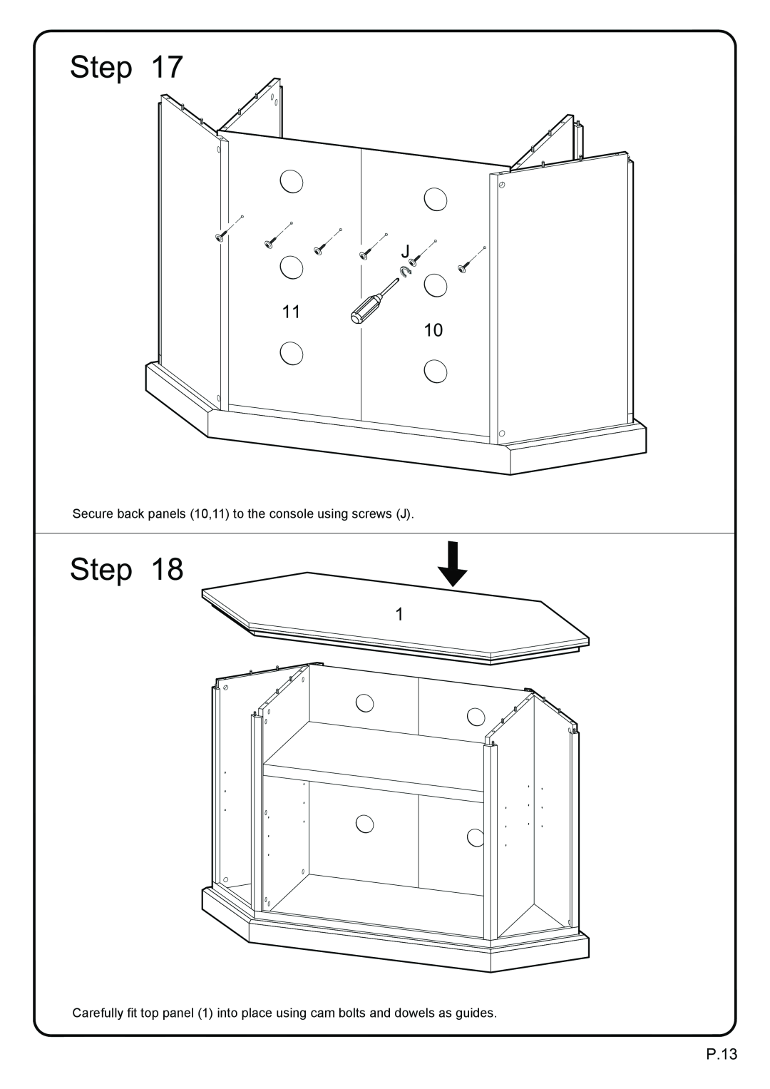 Walker W52CCRWH, W52CCRBL manual 