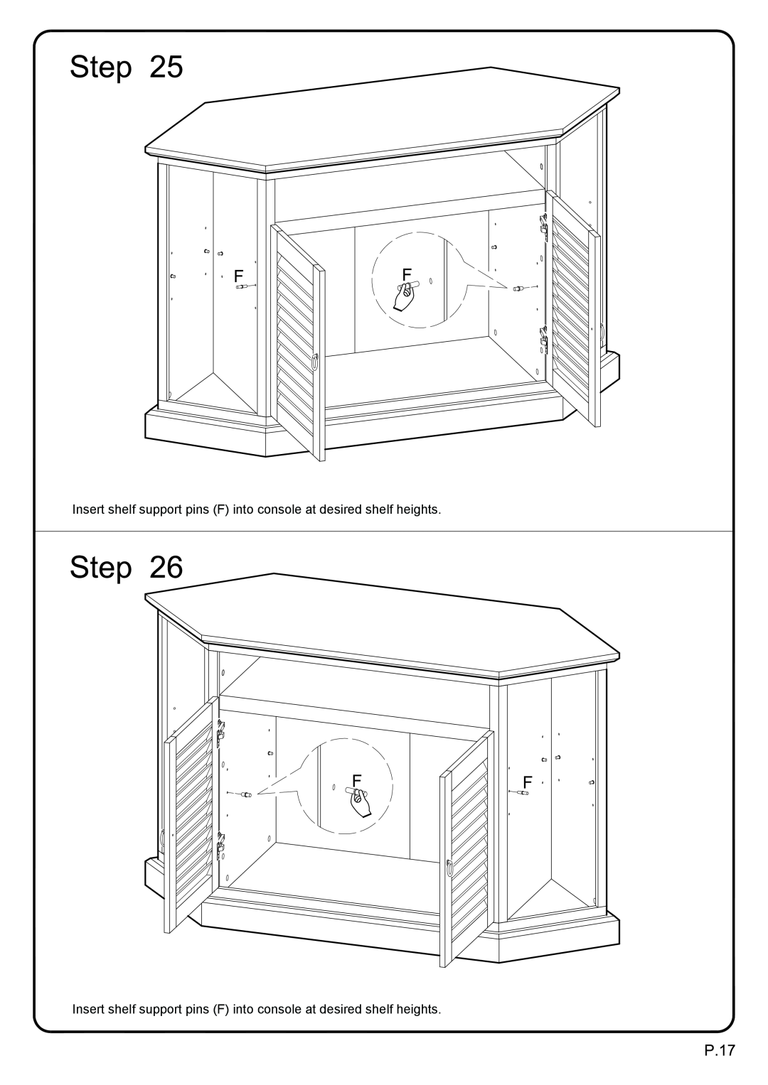 Walker W52CCRWH, W52CCRBL manual 