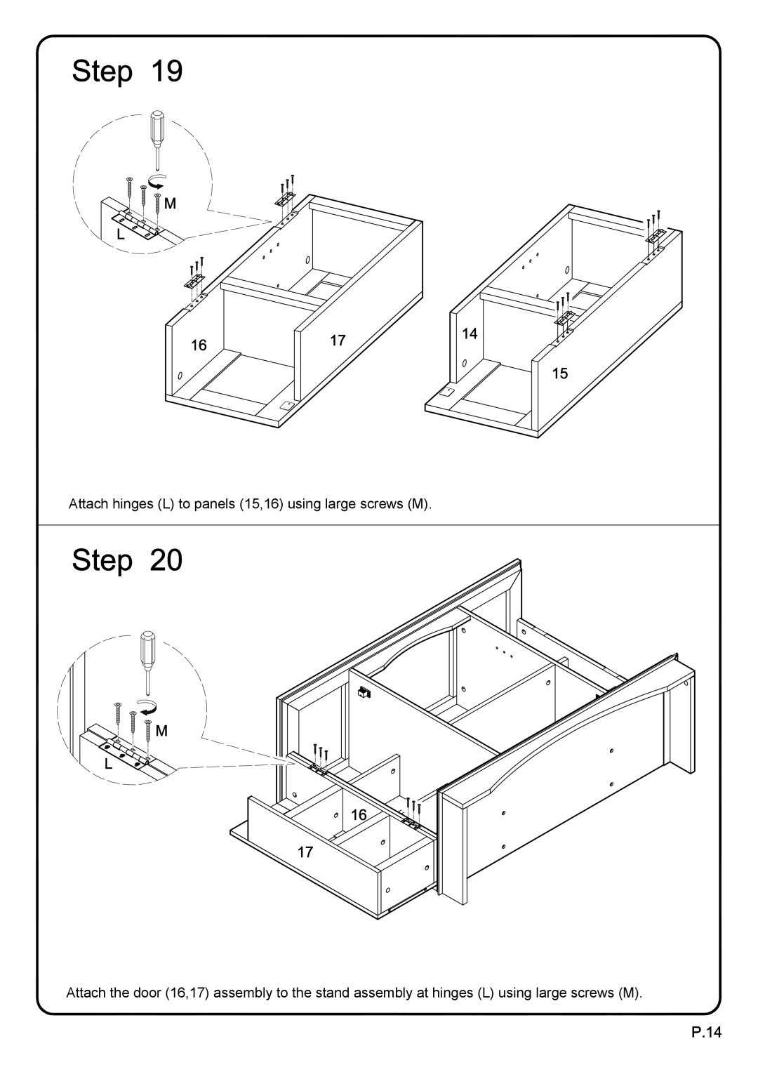 Walker WQ42BC3TB, WQ42BC3BL manual 