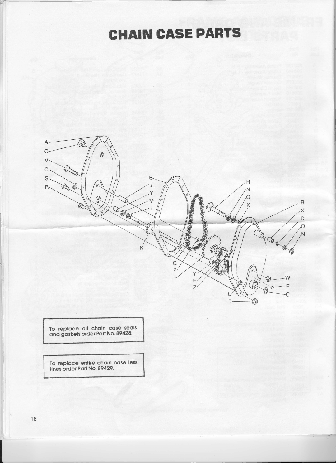 Ward's GIL-39012B manual Ghaincasepabts 