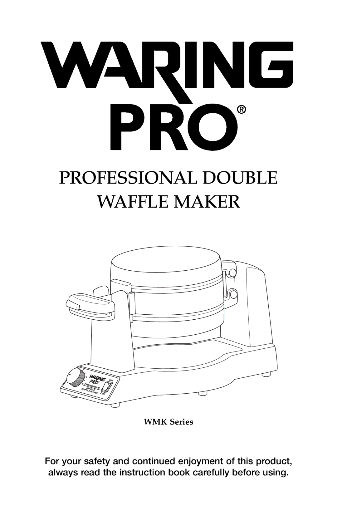 Waring WMK600 manual Professional Double Waffle Maker 