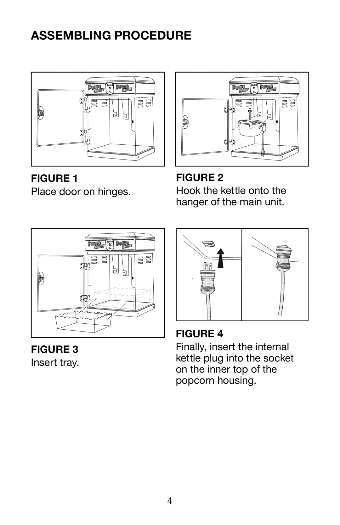 Waring WPM25 manual Assembling PRocedure 