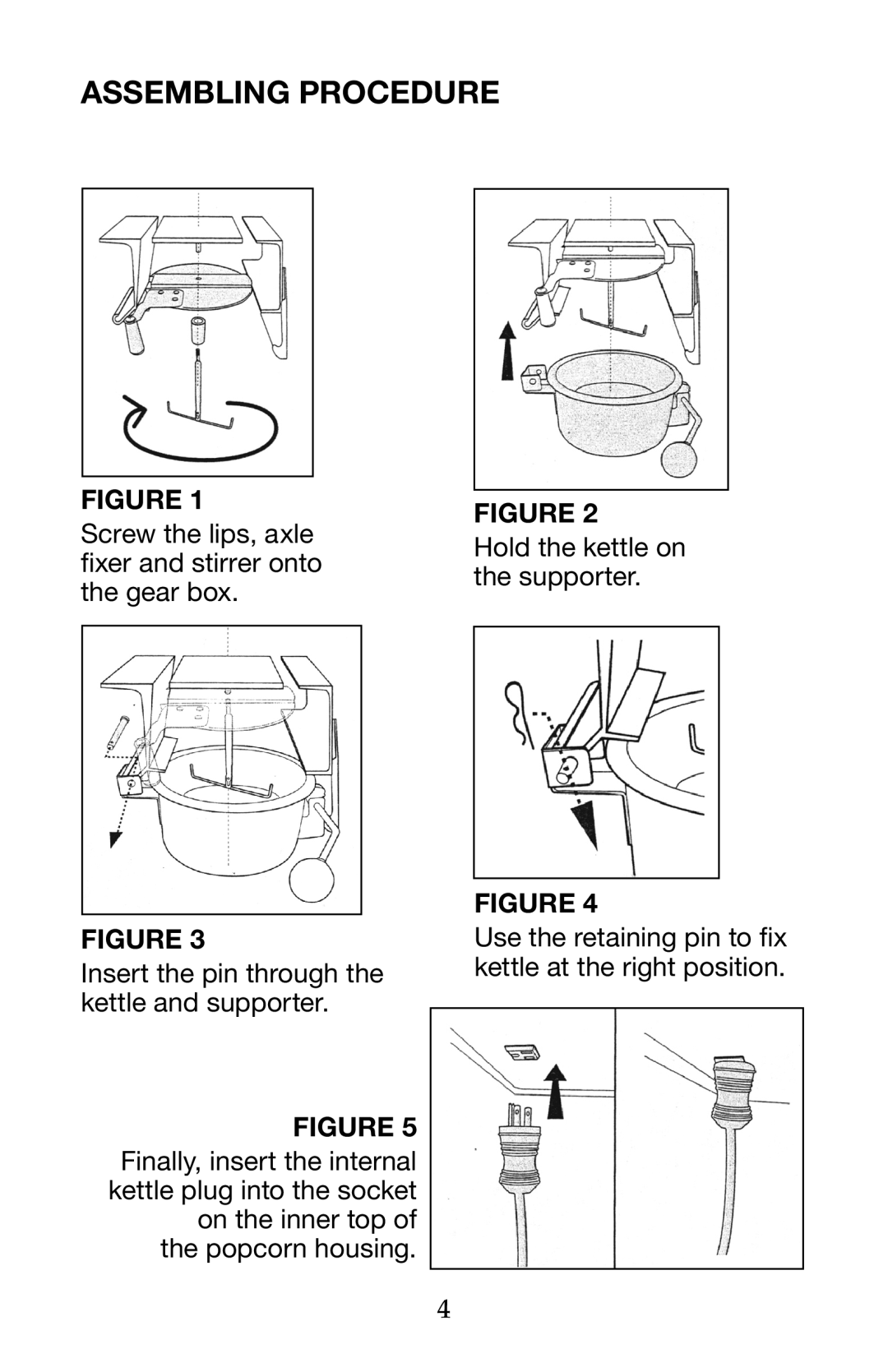 Waring WPM40 manual Assembling PRocedure 