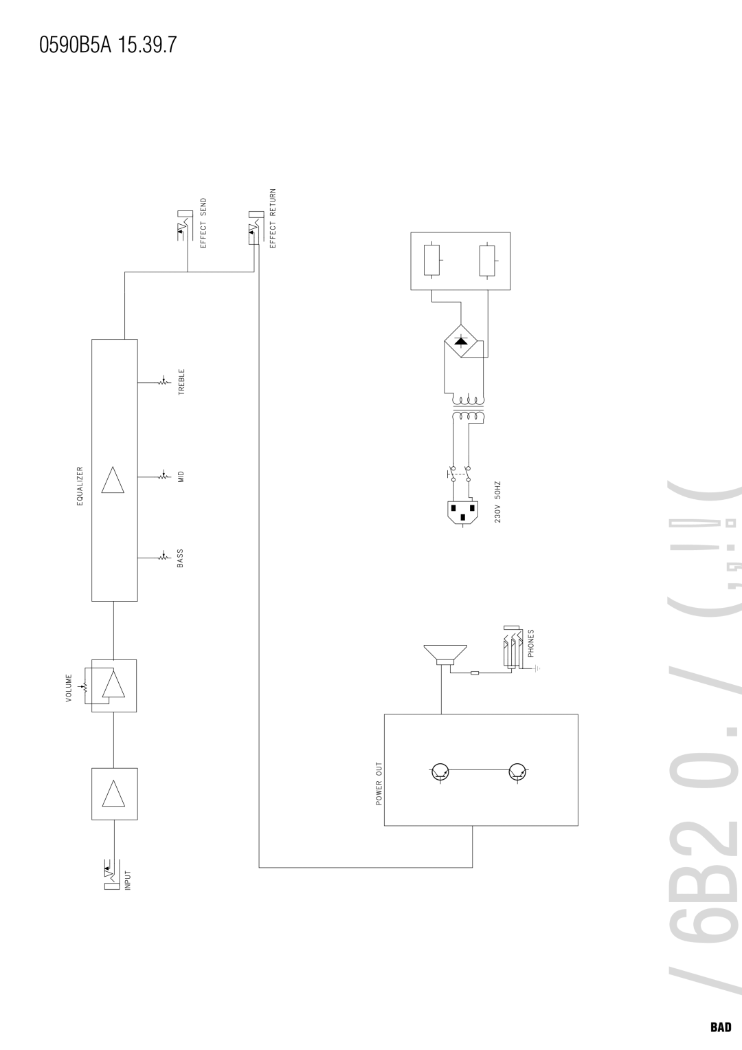 Warwick 60.1, 30.1, 15.1 owner manual Circuit Diagram 