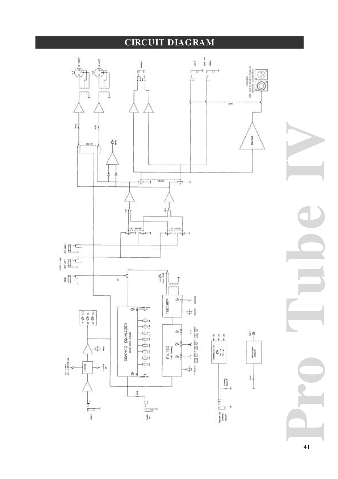 Warwick AMPs owner manual Circuit Diagram, Pro IVTube 