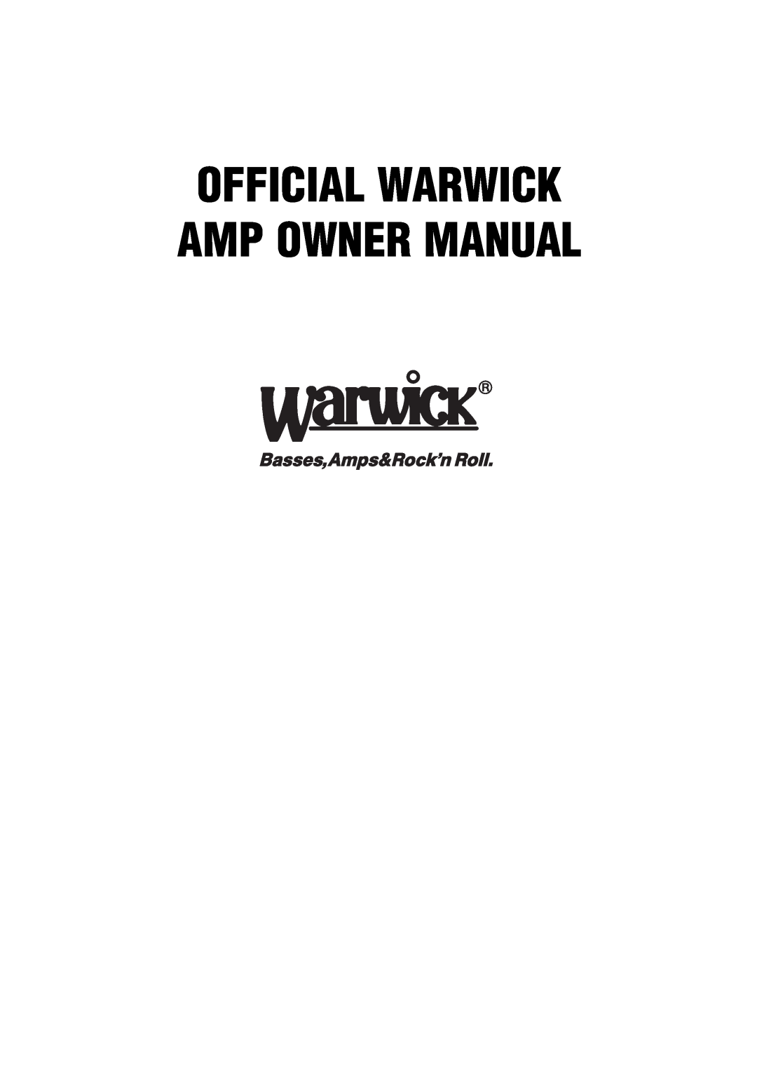 Warwick Quad IV owner manual 