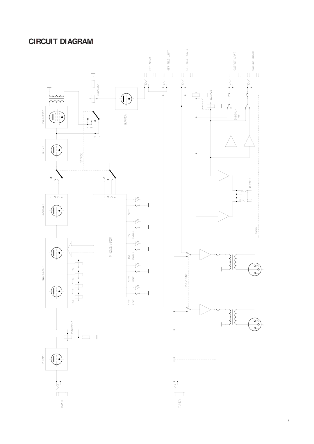 Warwick Quadruplet owner manual Circuit Diagram 