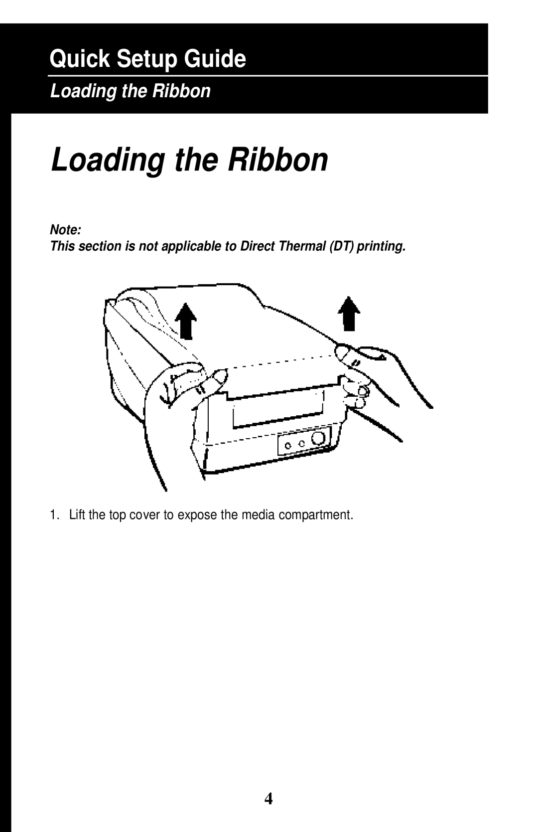 Wasp Bar Code W-300 manual Loading the Ribbon 