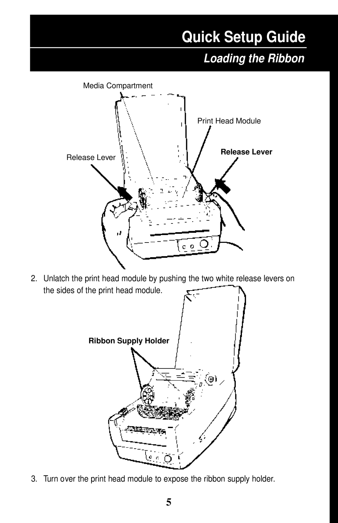 Wasp Bar Code W-300 manual Release Lever 