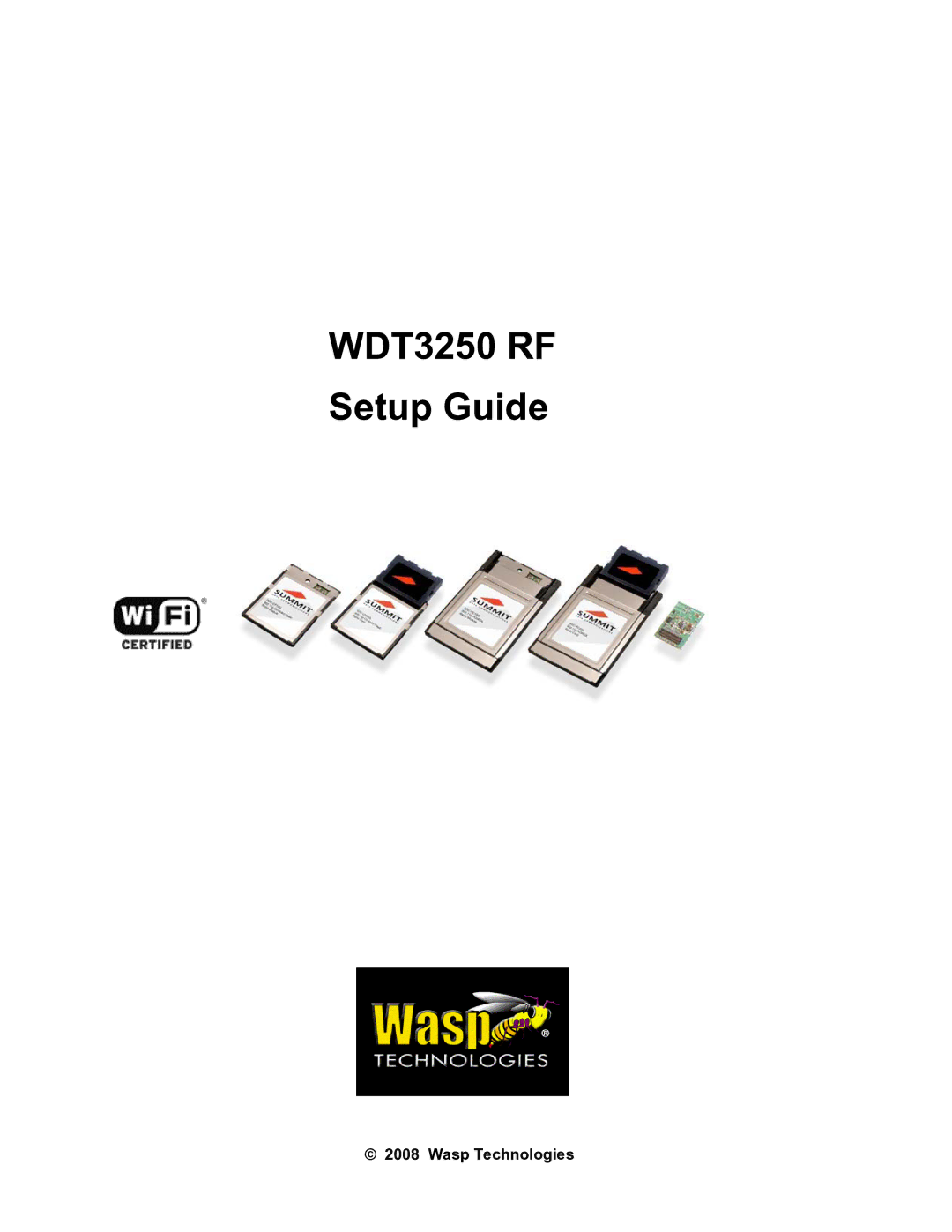 Wasp Bar Code setup guide WDT3250 RF Setup Guide 