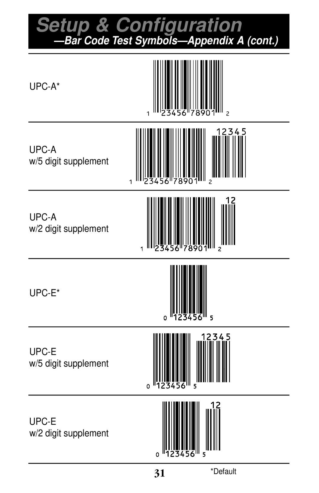 Wasp Bar Code WLP 4170 CCD manual Upc-A 