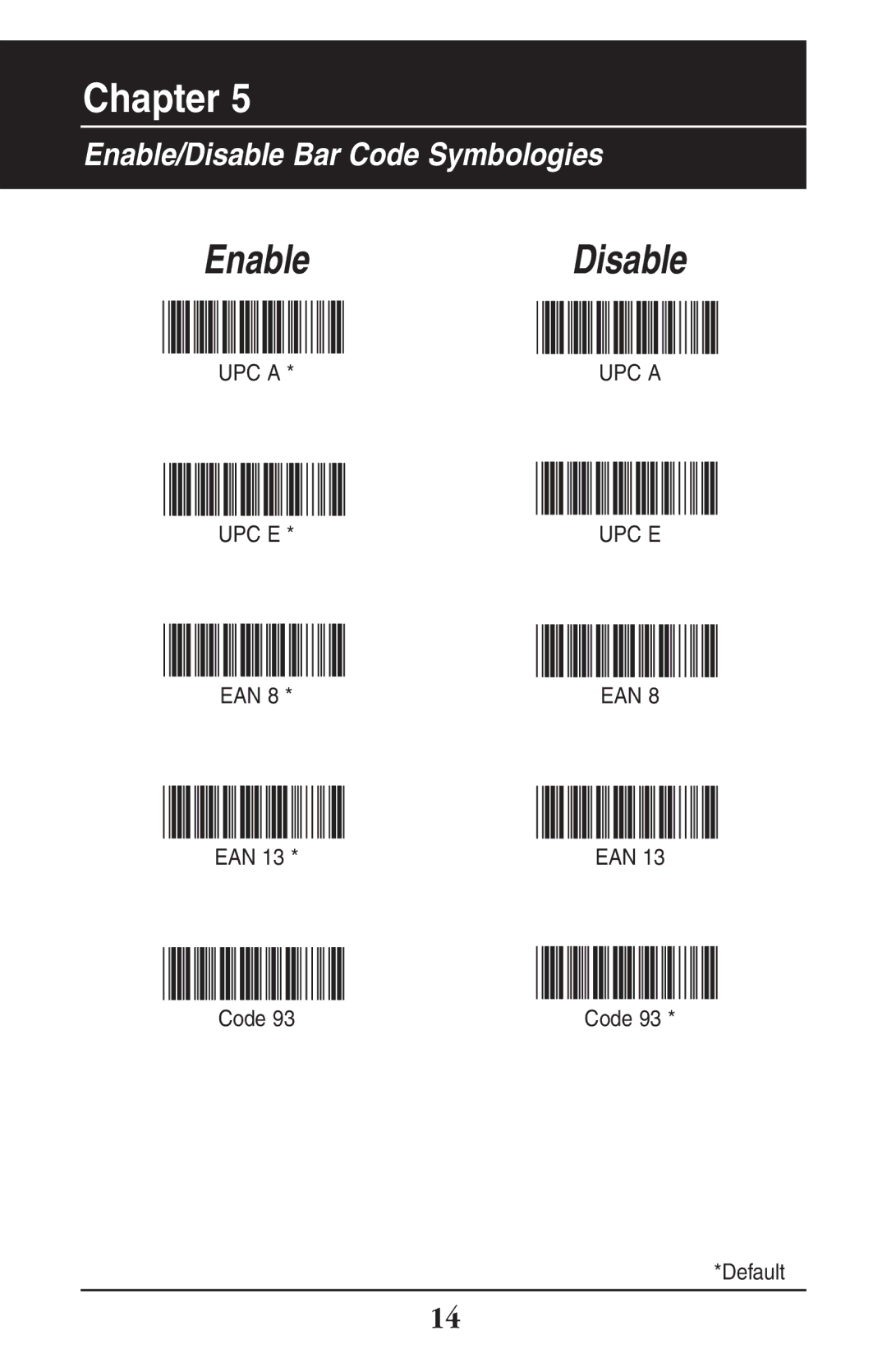 Wasp Bar Code WLR8900 manual Ean 